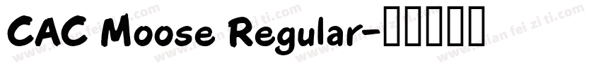CAC Moose Regular字体转换